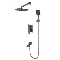 Душевая система встраиваемая Wonzon&Woghand, Темный графит