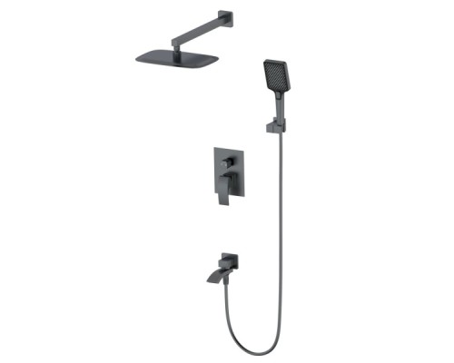 Душевая система встраиваемая Wonzon&Woghand, Темный графит