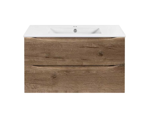 База под керамическую раковину Vincea Mia Slim 900 подвесная 2 ящика Soft close V.Oak