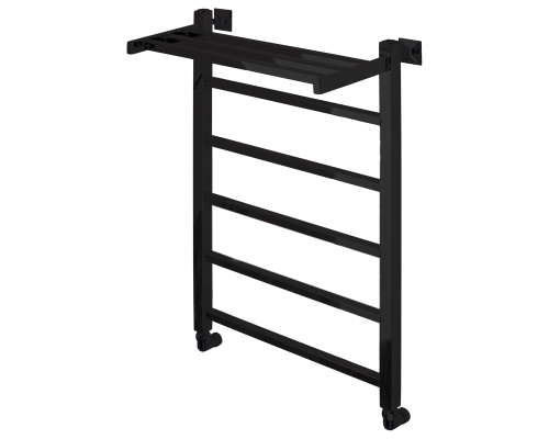 Полотенцесушитель водяной Comfysan Marte-K W-6 80/50 с полкой, черный