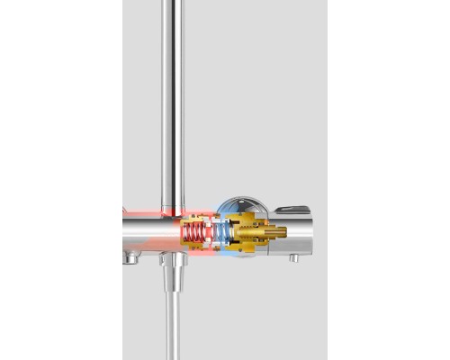 Душевая система Arrow AG3318CP с термостатом хром