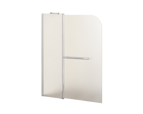 Душевая шторка на ванну Taliente 120x140, распашная, мат.стекло, хром, левое исполнение