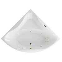 Ванна гидромассажная EXCELLENT Glamour 150x150 LINE золото
