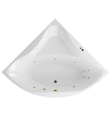 Ванна гидромассажная EXCELLENT Glamour 150x150 LINE золото