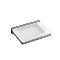 Мыльница подвесная Colombo Look цвет PVD нержавеющая сталь/матовое стекло