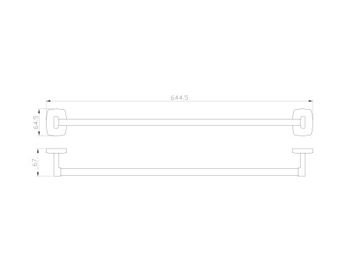 Вешалка для полотенец Wonzon&Woghand, Хром