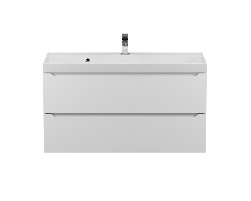 Тумба под раковину 100 см, Uperwood Tanos, белая матовая