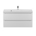 Тумба под раковину 100 см, Uperwood Tanos, белая матовая