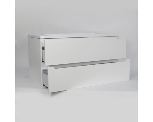 Тумба под раковину 100 см, Uperwood Tanos, белая матовая