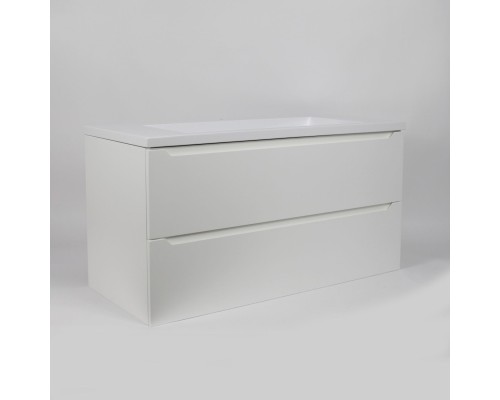 Тумба под раковину 100 см, Uperwood Tanos, белая матовая