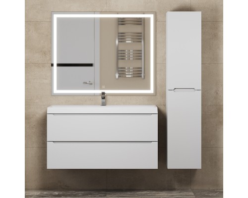 Тумба под раковину 100 см, Uperwood Tanos, белая матовая