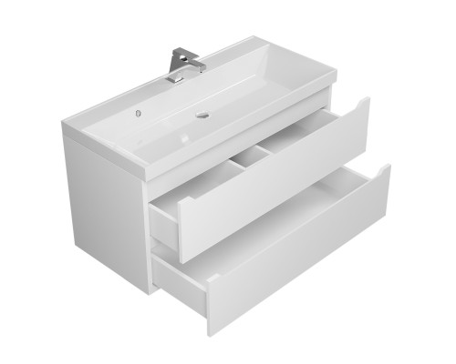 Тумба под раковину 100 см, Uperwood Tanos, белая матовая