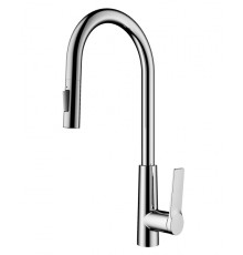 Смеситель для кухни с выдвижным изливом Wonzon&Woghand, Хром