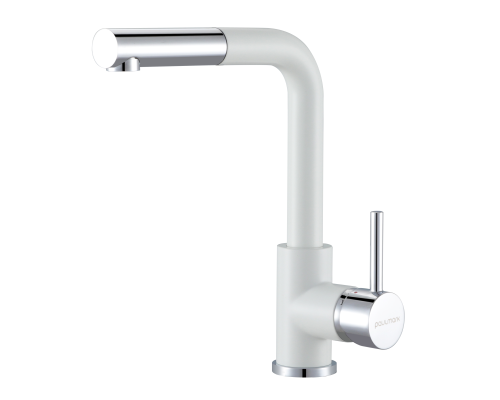 Смеситель для кухни Paulmark Kassel белый матовый Ka214311-431