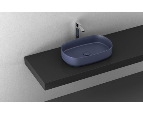 Раковина ISVEA Infinity накладная 550x360x120 синий матовый 10NF65055SV-2Z