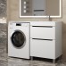 Тумба под стиральную машину напольная Uperwood Tanos 58х47,5х76,5 см, графит, 2 ящика