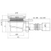 Сифон для душевого поддона 90 мм Taliente АНИ пласт
