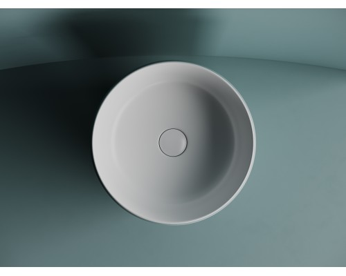 Раковина накладная Ceramicanova 356x356x135, белый матовый