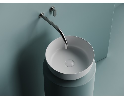 Раковина накладная Ceramicanova 356x356x135, белый матовый