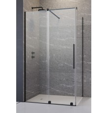Дверь Furo KDJ Black 722x200 прозрачное 8 мм правая 1/3