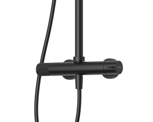 Душевая система Cezares Leaf LEAF-CDA-25-L-NOP Черная матовая