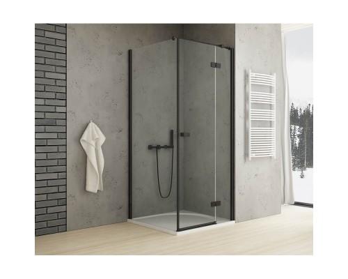 Душевое ограждение NEW TRENDY REFLEXA BLACK R 100x110x200 черный