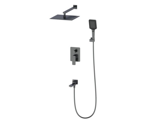 Душевая система встраиваемая Wonzon&Woghand, Темный графит
