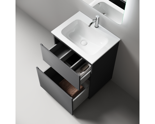 Тумба под раковину Напольная Sancos Folk Floor 59 FL60FGS Grey soft