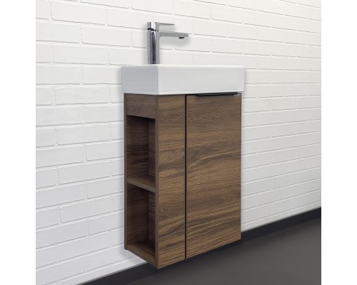 Тумба с раковиной Comforty Матэ-40 дуб тёмно-коричневый Comforty 9140