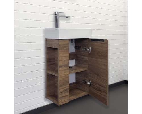 Тумба с раковиной Comforty Матэ-40 дуб тёмно-коричневый Comforty 9140