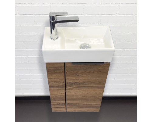 Тумба с раковиной Comforty Матэ-40 дуб тёмно-коричневый Comforty 9140