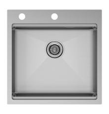 Кухонная мойка Paulmark Kroner-PRO 51 PM705151-BS Брашированная сталь