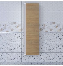 Шкаф-пенал подвесной Uperwood Barsa 35х28х120 см, белый/дуб сонома