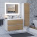 Шкаф-пенал подвесной Uperwood Barsa 35х28х120 см, белый/дуб сонома