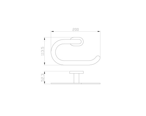 Кольцо для полотенец Wonzon&Woghand, Хром
