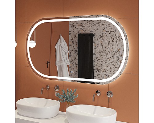 Зеркало Cezares Giubileo 150 CZR-SPC-GIUBILEO-1500-800-TCH-WARM с подсветкой с сенсорным выключателем и подогревом Зеркало Cezares Giubileo 150 CZR-SPC-GIUBILEO-1500-800-TCH-WARM с подсветкой с сенсорным выключателем и подогревом