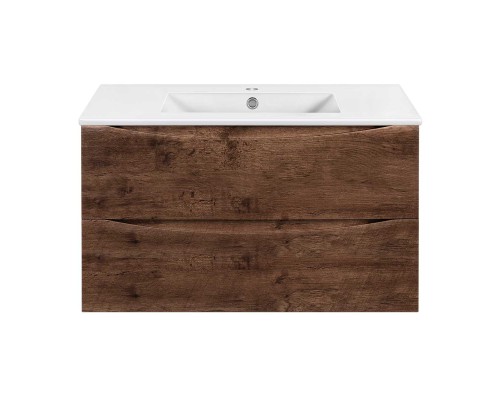 База под керамическую раковину Vincea Mia Slim 900 подвесная 2 ящика Soft close R.Wood