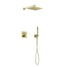 Душевой комплект с термостатом SANCOS Linn брашированное золото, SC9022BG
