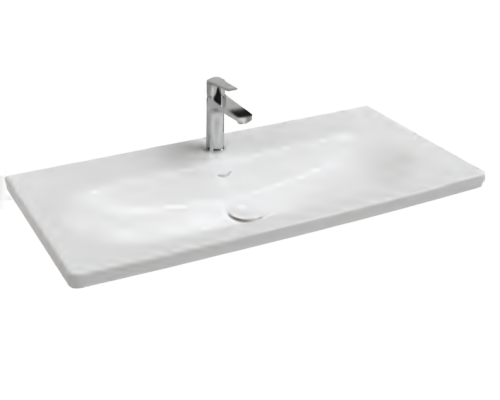 Раковина накладная ISVEA Sistema S 101, белый глянцевый 10SS50101SV