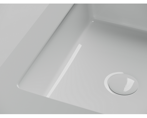 Раковина встраиваемая снизу Ceramicanova Эра (Era), c отверстием слива - перелива 460x320x155 мм, белый, арт