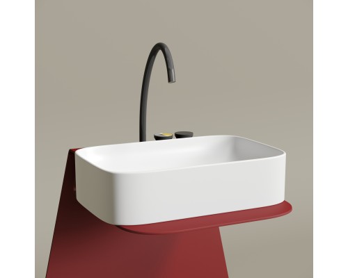 Раковина-чаша накладная Ceramicanova Белый матовый Element 605x380x150