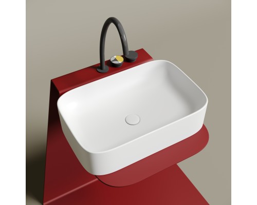 Раковина-чаша накладная Ceramicanova Белый матовый Element 605x380x150