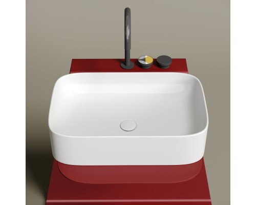 Раковина-чаша накладная Ceramicanova Белый матовый Element 605x380x150