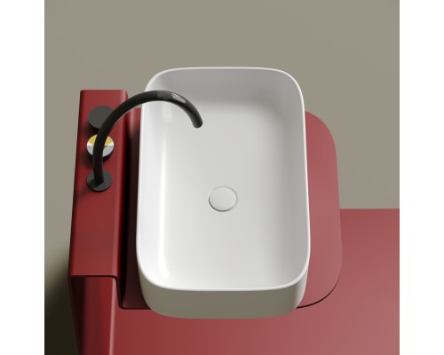 Раковина-чаша накладная Ceramicanova Белый матовый Element 605x380x150