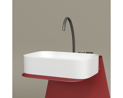 Раковина-чаша накладная Ceramicanova Белый матовый Element 605x380x150