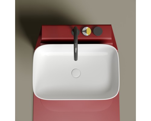 Раковина-чаша накладная Ceramicanova Белый матовый Element 605x380x150