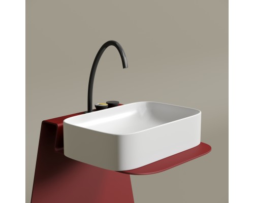 Раковина-чаша накладная Ceramicanova Белый матовый Element 605x380x150