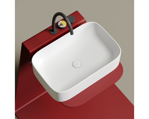 Раковина-чаша накладная Ceramicanova Белый матовый Element 605x380x150