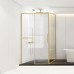 Душевой уголок Vincea Slim Soft VSR-1SS9011CLG, 1100x900, брашированное золото