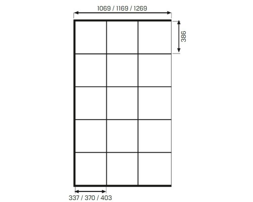 Душевое ограждение NEW TRENDY NEW MODUS BLACK 110x200 черный